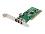 StarTech.com PCI 1394a FireWire-kortadapter med 4 portar ? 3 externa 1 intern