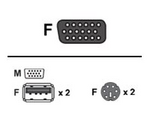 LIN5-27X6-U21G - Tangentbords-/video-/muskabel