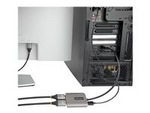 DP to Dual HDMI MST HUB, Dual HDMI 4K 60Hz, DisplayPort Multi Monitor Adapter with 1ft (30cm) Cable, DP 1.4 Multi Stream Transport Hub, DSC | HBR3, DP to 2x HDMI Ports