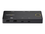 2-Port USB-C KVM Switch, Single-4K 60Hz HDMI Monitor, Dual-100W Power Delivery Pass-through Ports, Bus Powered, USB Type-C/USB4/Thunderbolt 3/4 Compatible