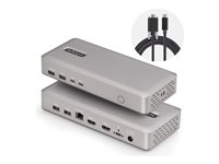 StarTech.com USB4 Docking Station, USB-C 40Gbps, Dual Video HDMI, Up to 2x 4K 60Hz 4:4:4 (RGB) or 2x 4K 120Hz 4:2:2, Multi-Monitor Dock, 6x USB, 2.5GbE, 100W PD