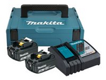 DC18RC - Batteriladdare + batteri 2 x