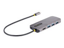 StarTech.com USB C Multiport Adapter, 4K 60Hz HDMI Video, 3-Port 5Gbps USB-A 3.2 Hub, 100W Power Delivery Passthrough, GbE, USB Type-C Mini Travel Dock with Charging, 12in/30cm Cable