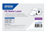 PE - Matt - 102 x 51 mm 535 etikett (er) (1 rulle/rullar x 535) matrisskurna etiketter