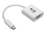 Tripp Lite Series USB C to VGA Video Adapter Converter1080p, M/F, USB Type C to VGA, USB-C to VGA, USB Type-C to VGA 6in