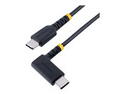 StarTech.com 6in (15cm) USB C Charging Cable Right Angle, 60W PD 3A, Heavy Duty Fast Charge USB-C Cable, USB 2.0 Type-C, Durable and Rugged Aramid Fiber, S20/iPad/Pixel