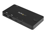USB C KVM-switch med 2 portar