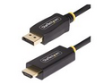 StarTech.com 9.8ft (3m) DisplayPort to HDMI Adapter Cable, 4K 60Hz with HDR, DP to HDMI 2.0b, Active Video Converter, DisplayPort Desktop to HDMI Monitor, M/M