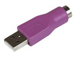 PS/2-tangentbord till USB-ersättningsadapter – F/M