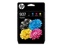 HP 937 - 4-pack - svart, cyan, magenta, gul