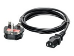 Strömkabel - Typ G (P) vinklad till power IEC 60320 C13