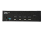 StarTech.com 4-Port Dual Monitor HDMI KVM Switch with Audio & USB 3.0 hub