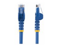 StarTech.com 50cm CAT6 Ethernet Cable, 10 Gigabit Snagless RJ45 650MHz 100W PoE Patch Cord, CAT 6 10GbE UTP Network Cable w/Strain Relief, Blue, Wiring is UL Certified/TIA