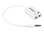 4 Position Microphone and Headphone Splitter 3.5 mm 4 Pin / 4 Pole Mic and Audio Combo Splitter Cable (MUYHSMFFADW)