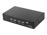4-ports DisplayPort KVM-switch med 4K 60 Hz upplösning