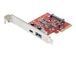 2 portar 10 Gbit/s USB-A &amp;amp; USB-C PCIe-kort