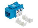 Intellinet Keystone Jack, Cat6, UTP, Punch-down, Blue