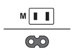 HPE - Strömkabel - NEMA 1-15 (hane) till power IEC 60320 C7