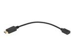 Tripp Lite Series DisplayPort to HDMI Video Adapter Video Converter (M/F), HDCP, Black, 1 ft.