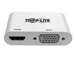 Tripp Lite Series USB 3.1 Gen 1 USB-C to HDMI/VGA 4K Adapter (M/2xF), Thunderbolt 3 Compatible, 4K @30Hz