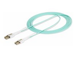 3m (10ft) LC to LC (UPC) OM4 Multimode Fiber Optic Cable w/Push Pull Tabs, 50/125µm, 100G Networks, Bend Insensitive, Low Insertion Loss