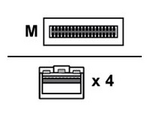 HPE - Nätverkskabel - SFP+ till QSFP+