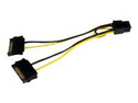 StarTech.com 6in SATA Power to 6 Pin PCI Express Video Card Power Cable Adapter