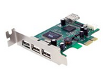 4 Port PCI Express Low Profile High Speed USB Card 4 Port PCI Express Low Profile High Speed USB Card