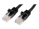 StarTech.com Cat5e patchkabel med hakfria RJ45-kontakter ? 2 m, svart