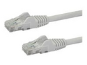 StarTech.com 7m CAT6 Ethernet Cable, 10 Gigabit Snagless RJ45 650MHz 100W PoE Patch Cord, CAT 6 10GbE UTP Network Cable w/Strain Relief, White, Wiring is UL Certified/TIA