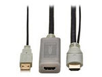 Tripp Lite Series HDMI Extension Cable with Active Repeater (M/F), 4K 60 Hz, HDR, 4:4:4, HDCP 2.2, 15 ft. (4.6 m), TAA