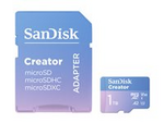 Creator - Flash-minneskort (microSDXC till SD-adapter inkluderad)
