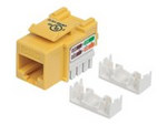 Intellinet Keystone Jack, Cat5e, UTP, Punch-down, Yellow