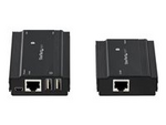 4-ports USB 2.0-förlängarhubb över Single CAT5e/CAT6 Ethernet-kabel (RJ45)
