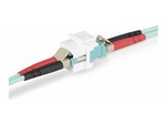 LC to LC Coupler, LC Fiber Coupler, LC/UPC Keystone Jack, Fiber Optic LC Keystone Coupler for Patch Panel