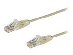 StarTech.com 1m Slim LSZH CAT6 Ethernet Cable, 10 Gigabit Snagless RJ45 100W PoE Patch Cord, CAT 6 10GbE UTP Network Cable w/Strain Relief, Grey, ETL, Low Smoke Zero Halogen