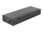 External Industry Hub 10 x USB 3.0 Type-A with 20 kV ESD protection