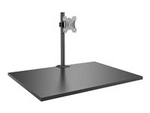 Single Display Short Bracket w/ Pole & Desk Clamp