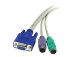 6 ft 3-in-1 PS/2 KVM Extension Cable