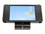 Secure Tablet Stand, Anti Theft Universal Tablet Holder for Tablets up to 10.5", Lockable Tablet Stand for Desk/ K-Slot Compatible, VESA Mount, Wall Mount Tablet Enclosure