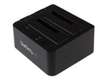 Dual-Bay USB 3.1 to SATA Hard Drive Docking Station, USB 3.1 (10 Gbps) Hard Drive Dock, External 2.53.5 SATA IIIIII, SSDHDD Docking Station, Hot-Swap Hard Drive Bay