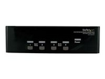 4 Port DVI VGA Dual Monitor KVM Switch USB with Audio and USB 2.0 Hub (SV431DDVDUA)