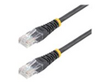 StarTech.com 15m Black Cat5e / Cat 5 Molded Patch Cable