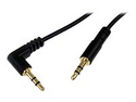 StarTech.com 6 ft Slim 3.5mm to Right Angle Stereo Audio Cable