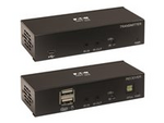 Tripp Lite Series DisplayPort to HDMI over Cat6 Extender Kit with KVM Support, 4K 60Hz, 4:4:4, USB, PoC, HDCP 2.2, up to 230 ft., TAA