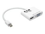 Tripp Lite Series 6in Mini DisplayPort to HDMI VGA 4K Adapter Converter Cable mDP to HDMI VGA 6"