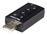 Virtual 7.1 USB Stereo Audio Adapter External Sound Card