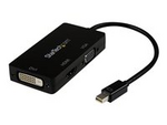 A/V-reseadapter: 3-i-1 Mini DisplayPort till VGA-, DVI- eller HDMI-konverterare
