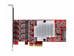 4-Port USB Type-C PCIe Card, USB-C 10Gb, 4x Controllers, TAA