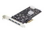 4-Port USB-A PCIe Card, USB 3.2 5Gbps, 4x USB Controllers 4-Port USB-A PCIe Card, USB 3.2 5Gbps, 4x USB Controllers
